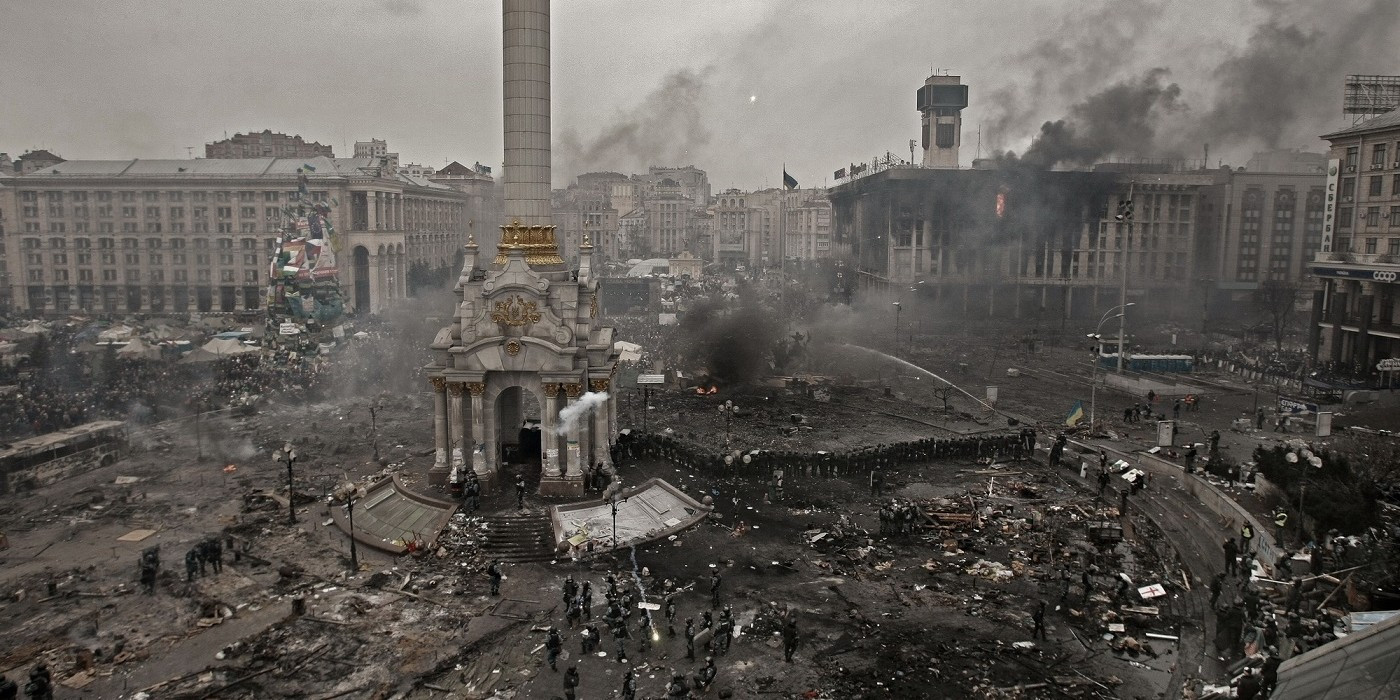 19 лютого 2014 року, Майдан після штурму силовиків (Фото: Наталя Кравчук / NV)