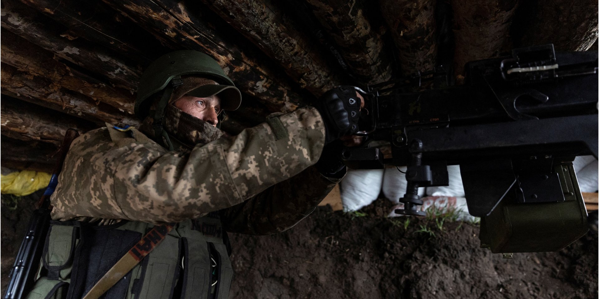 Ukrainian serviceman somewhere in Kharkiv Oblast. (Photo: REUTERS/Marko Djurica)