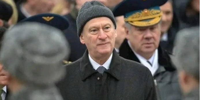 Patrushev at the parade on May 9 (Photo: cuinthehellsoon/Twitter)