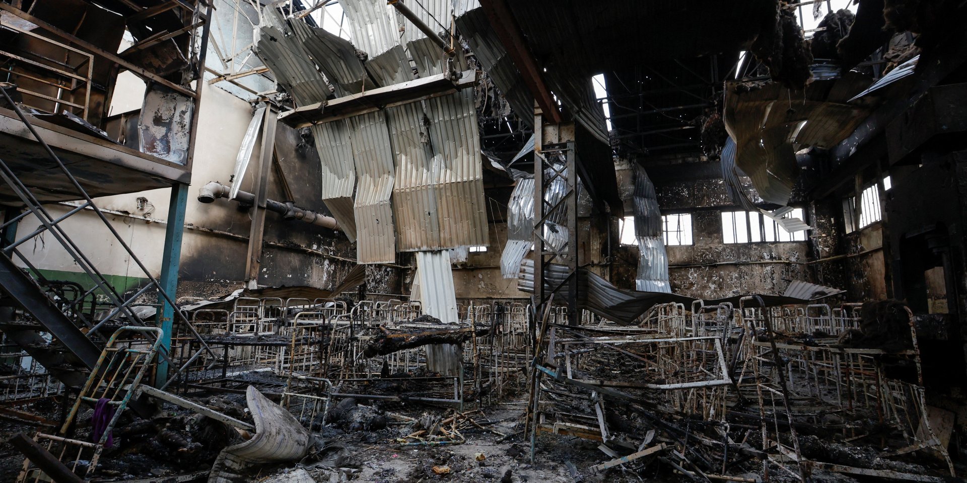 A scene of mass murder of Ukrainian POWs in Olenivka (Photo: REUTERS/Alexander Ermochenko)