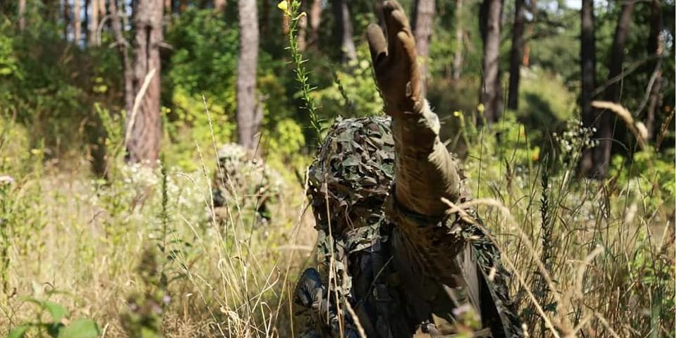 Український військовий на лінії фронту (Фото: Генштаб ЗСУ)