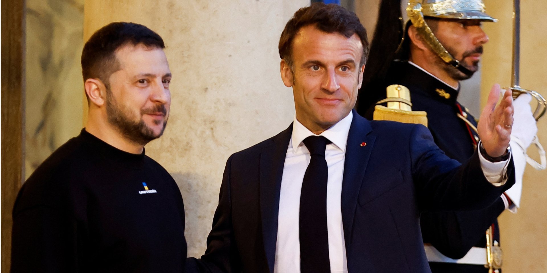 Volodymyr Zelenskyy and Emmanuel Macron (Photo: REUTERS/Christian Hartmann/Pool)