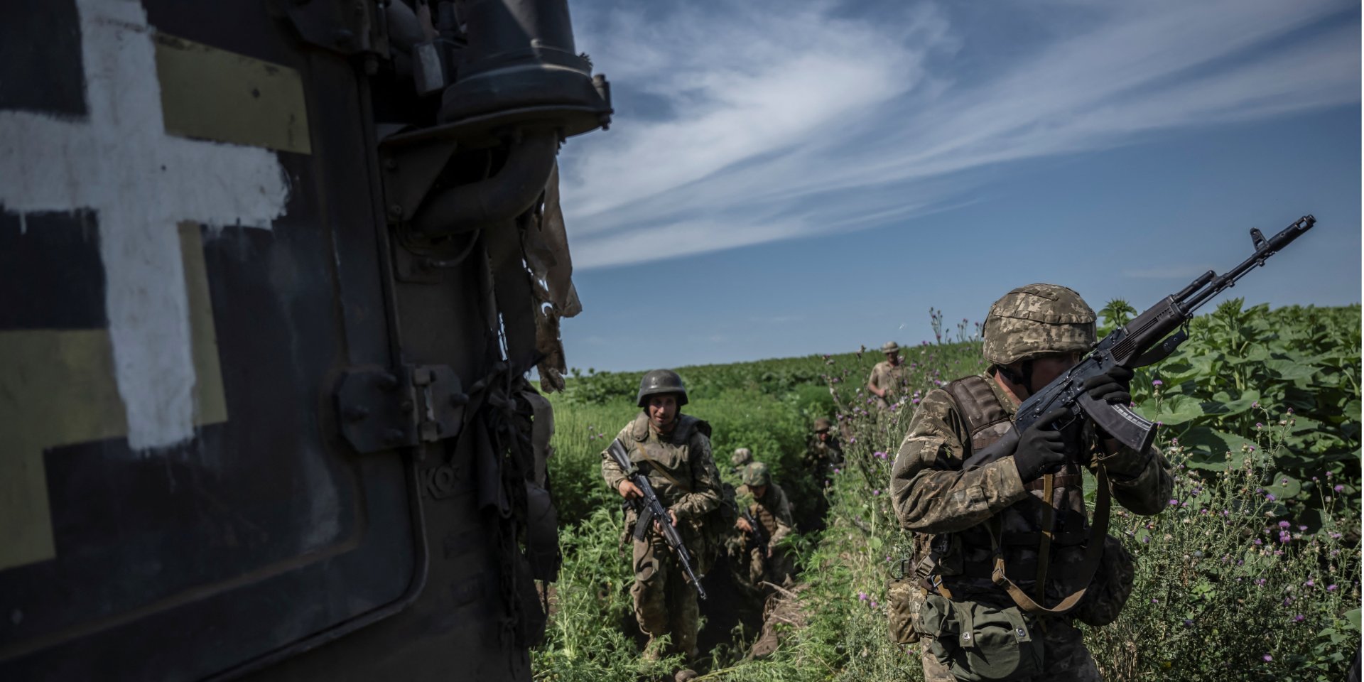 Ukrainian soldiers in the Donetsk region, July 31, 2023 (Photo: REUTERS/Viacheslav Ratynskyi)