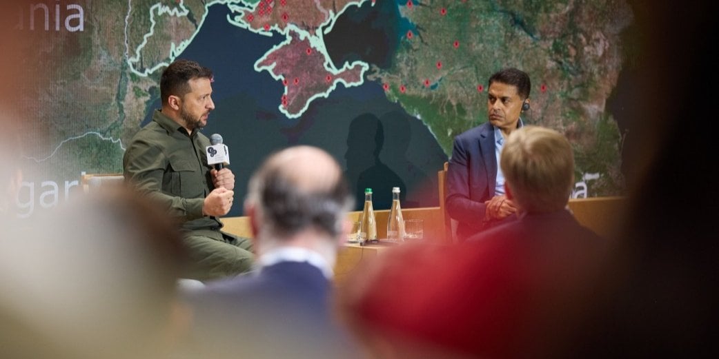 Volodymyr Zelenskyy at the Yalta European Strategy Forum on September 8, 2023 (Photo: President's Office)