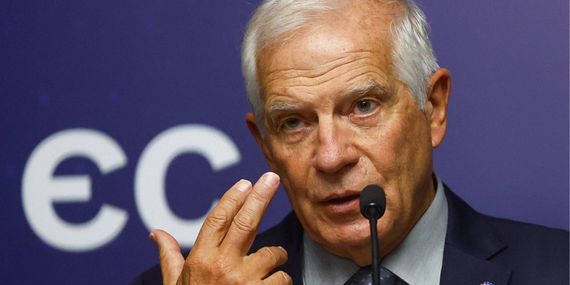 EU High Representative for Foreign Affairs and Security Policy Josep Borrell during his visit to Kyiv, October 2, 2023 (Photo: REUTERS/Valentyn Ogirenko)