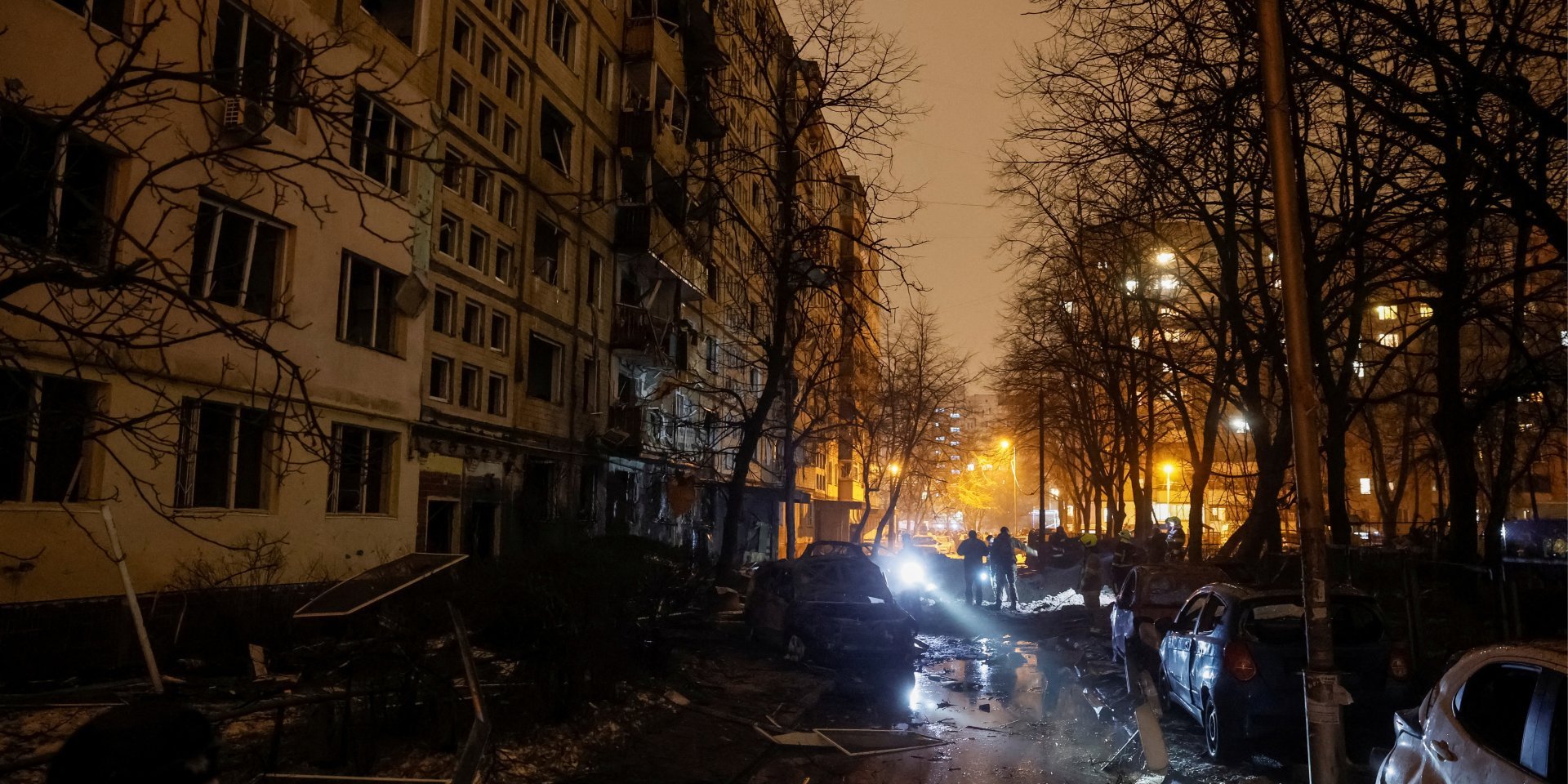 Consequences of the occupiers' attack on Kyiv (Photo: REUTERS/Gleb Garanich)