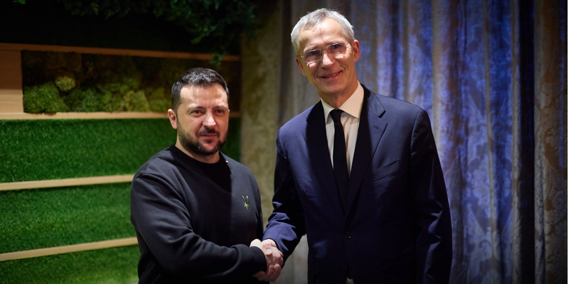 Volodymyr Zelenskyy and Jens Stoltenberg (Photo: Офіс президента/Telegram)