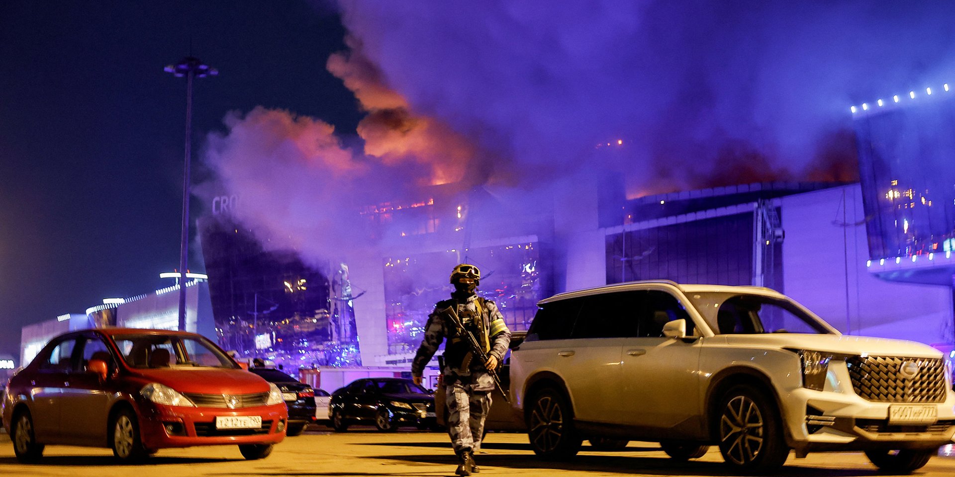 22 березня у Підмосков'ї стався масштабний теракт: четверо невідомих відкрили стрілянину у&nbsp;концертному залі в&nbsp;Красногорську, в&nbsp;результаті загинули понад 130 осіб (Фото: Reuters)