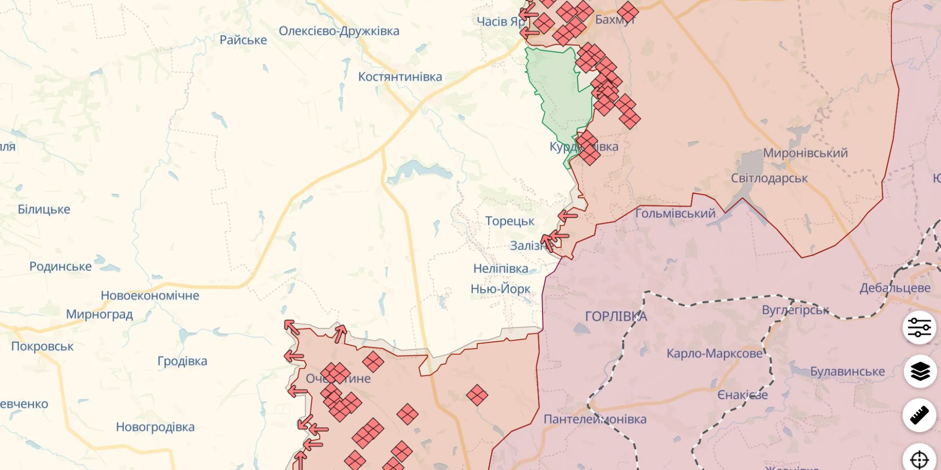 DeepState updated the front map on June 29 (Photo: DeepState)