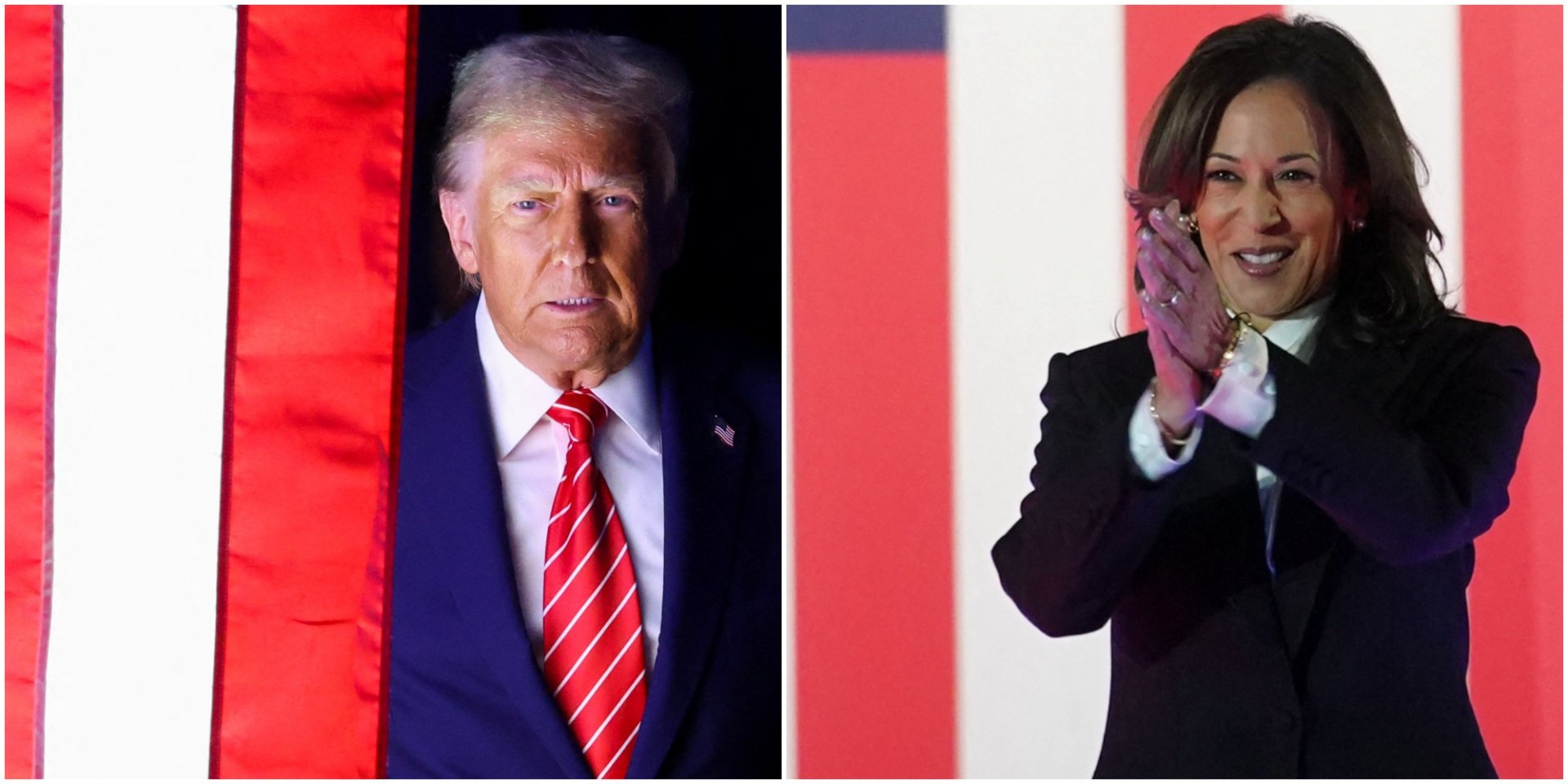 Americans vote Nov. 5 as Trump and Harris battle in tight race (Photo: REUTERS/Evelyn Hockstein & Octavio Jones)