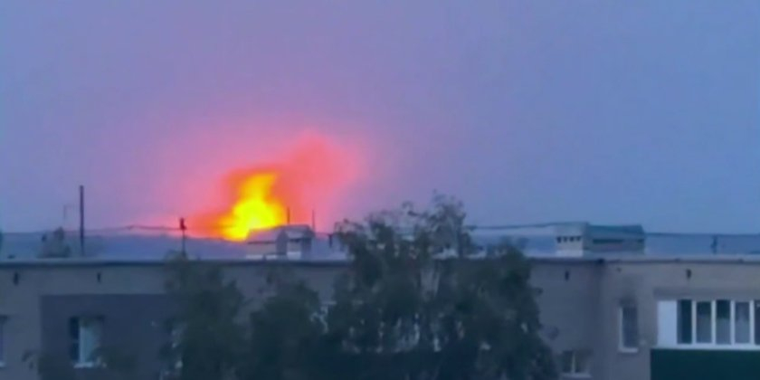 The Gunpowder plant in Tambov Oblast came under attack (Photo: Astra video screenshot / Telegram)
