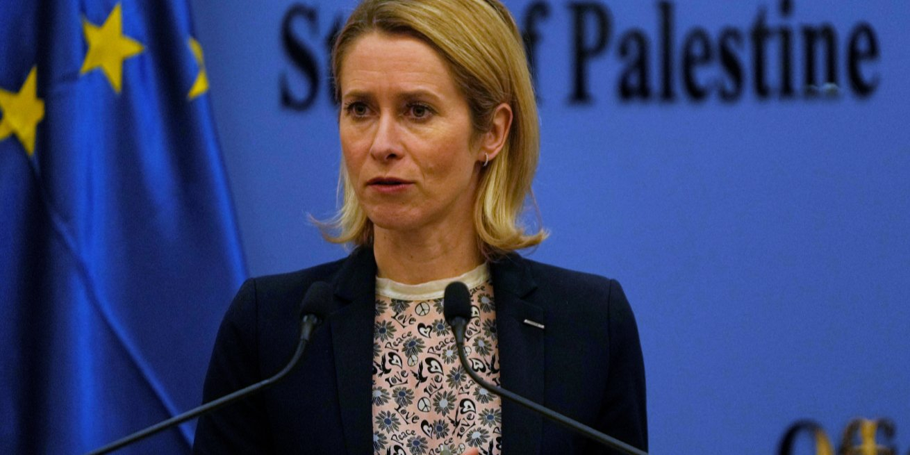 EU High Representative Kaja Kallas announces expected approval timeline for 20th sanctions package against Russia (Photo: Nasser Nasser/Pool via REUTERS)