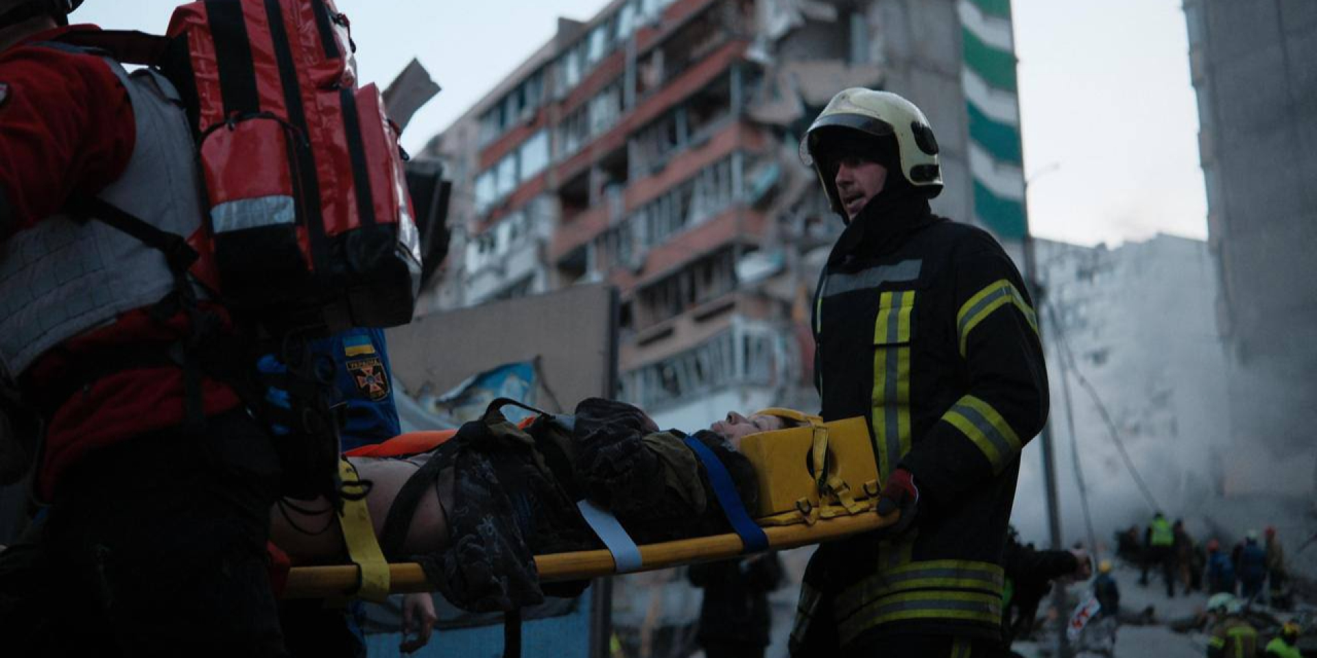 У&nbsp;Дарницькому районі Києва обвалився під'їзд дев’типоверхівки, 14 травня 2026 року (Фото: МВС Україна)