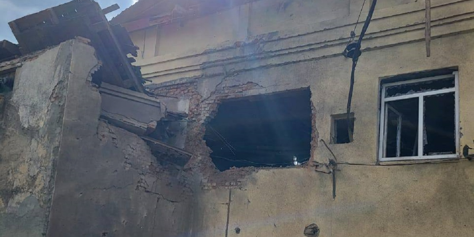 The aftermath of Russian UAVs attack on Zakarpattya, May 13, 2026 (Photo: Myroslav Biletskyi  / Telegram)