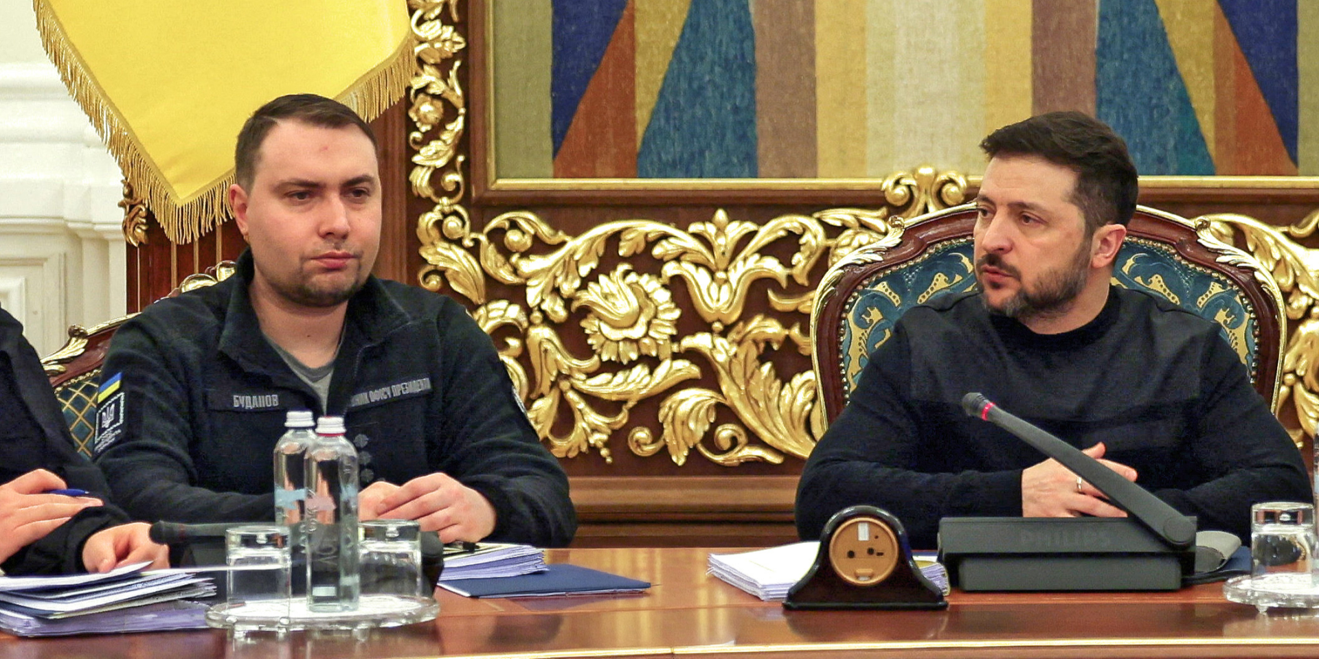 На&nbsp;зустрічах із представниками Ради Володимира Зеленського незмінно супроводжував Кирило Буданов (Фото: REUTERS/Maksym Kishka)