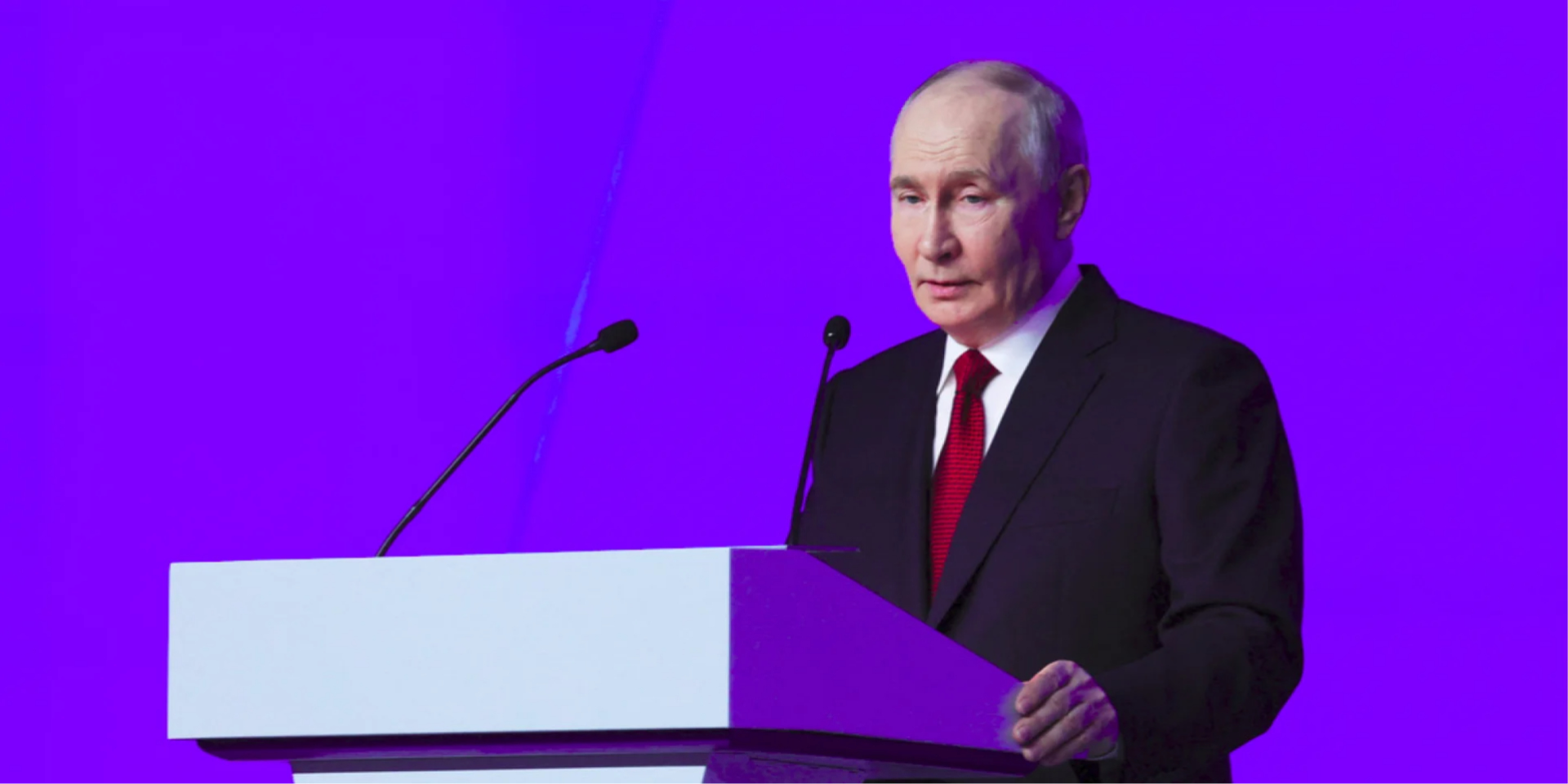 Російський диктатор Володимир Путін виступає на з'їзді Єдиної Росії у&nbsp;Москві, 28 червня 2026 року (Фото: Sputnik/Yekaterina Shtukina/Pool via REUTERS)