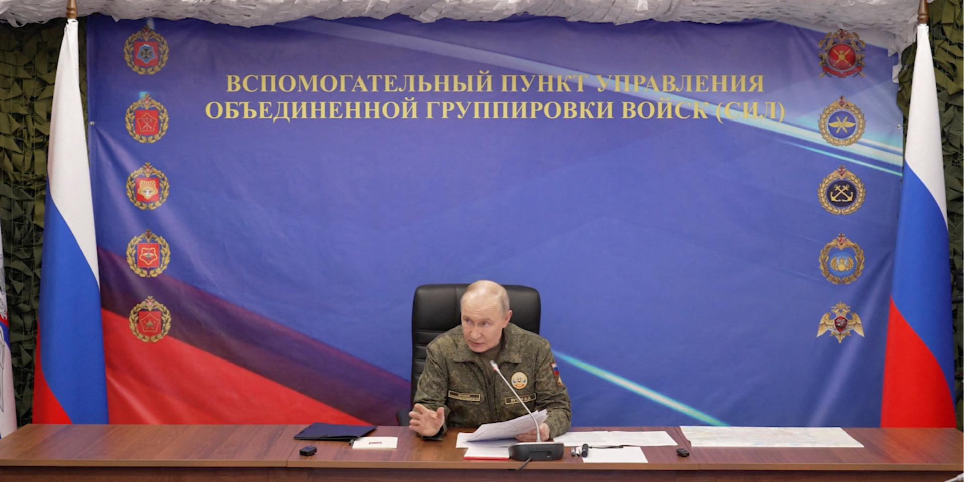 Russian dictator Vladimir Putin during a meeting with senior Russian commanders on July 3, 2026 (Photo: Kremlin.ru/Handout via REUTERS)