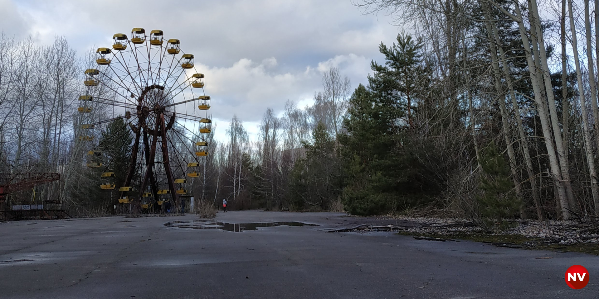 Колесо огляду в&nbsp;закинутому місті Прип’ять у&nbsp;зоні відчуження. (Фото: NV)