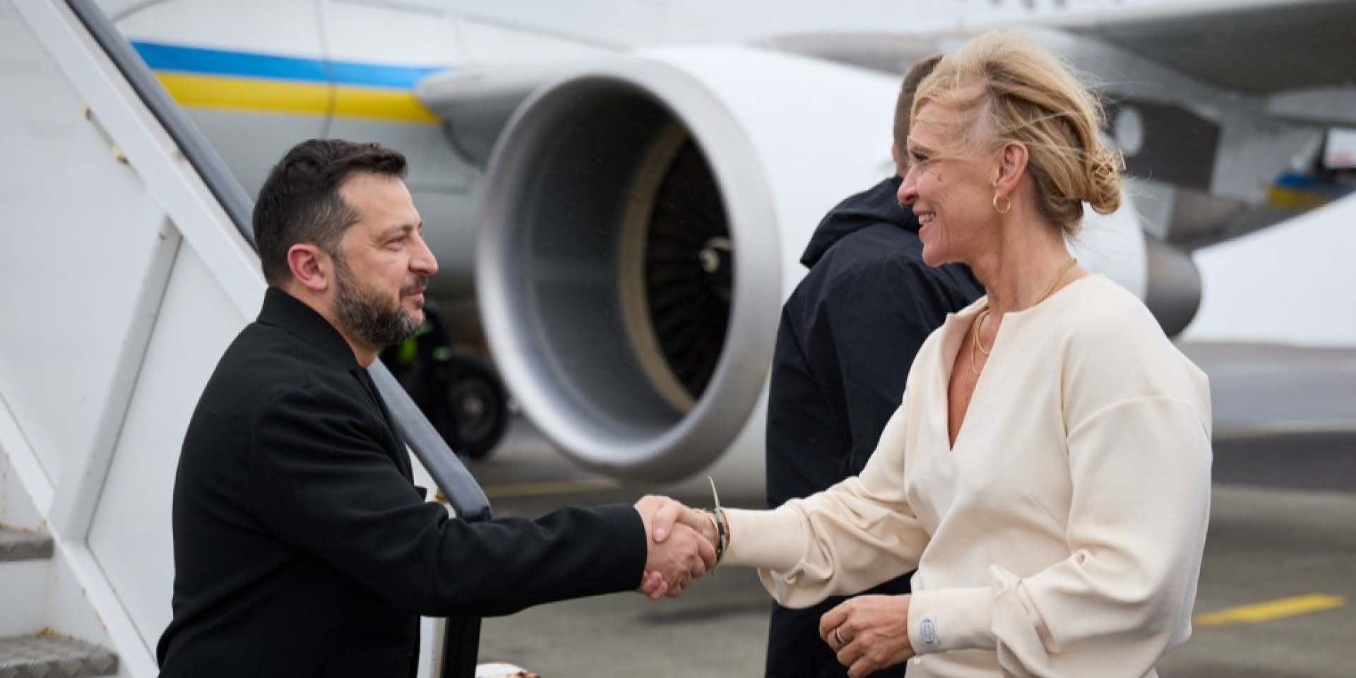 Президент України Володимир Зеленський та&nbsp;голова МЗС Ісландії Торгердур Катрін Гуннарсдоттір (Фото: Офіс президента)