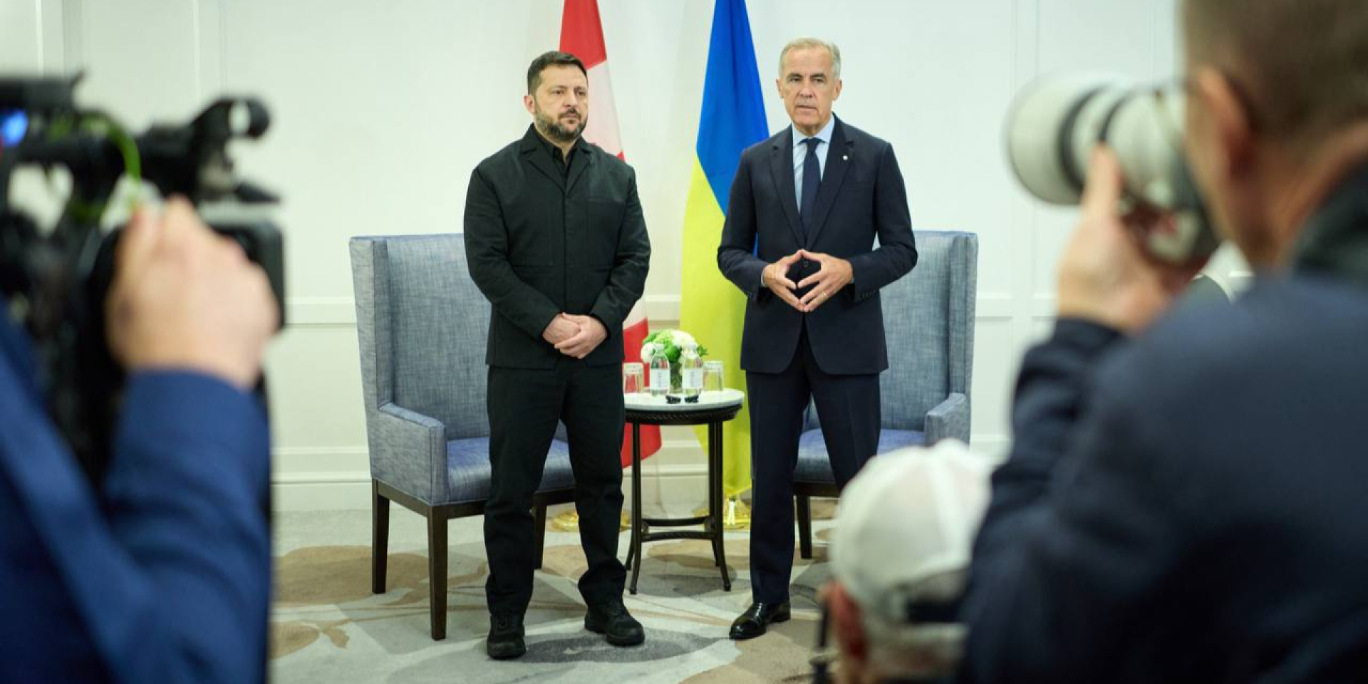 Ukrainian President Volodymyr Zelenskyy and Canadian Prime Minister Mark Carney (Photo: Zelenskiy Official/Telegram)