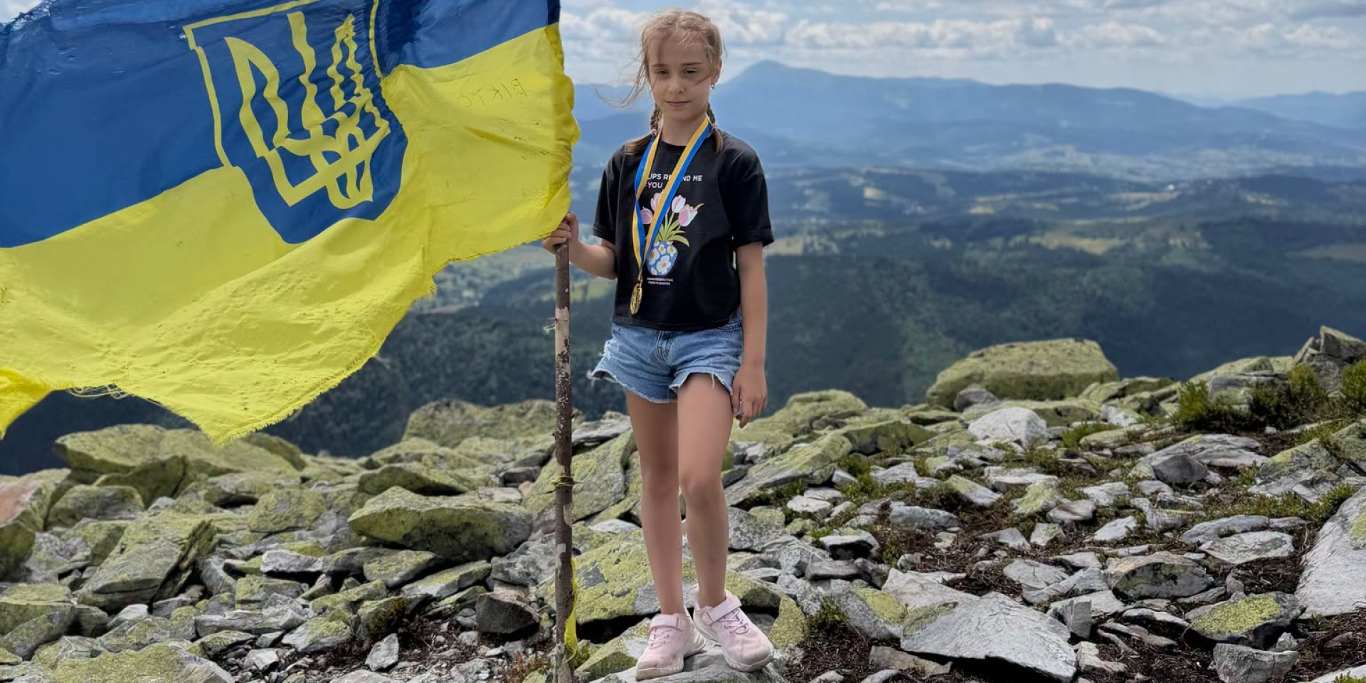 9-річна киянка встановила рекорд України, зійшовши на&nbsp;6 вершин-двотисячників Карпат (Фото: Вєтрова Лана/Facebook)