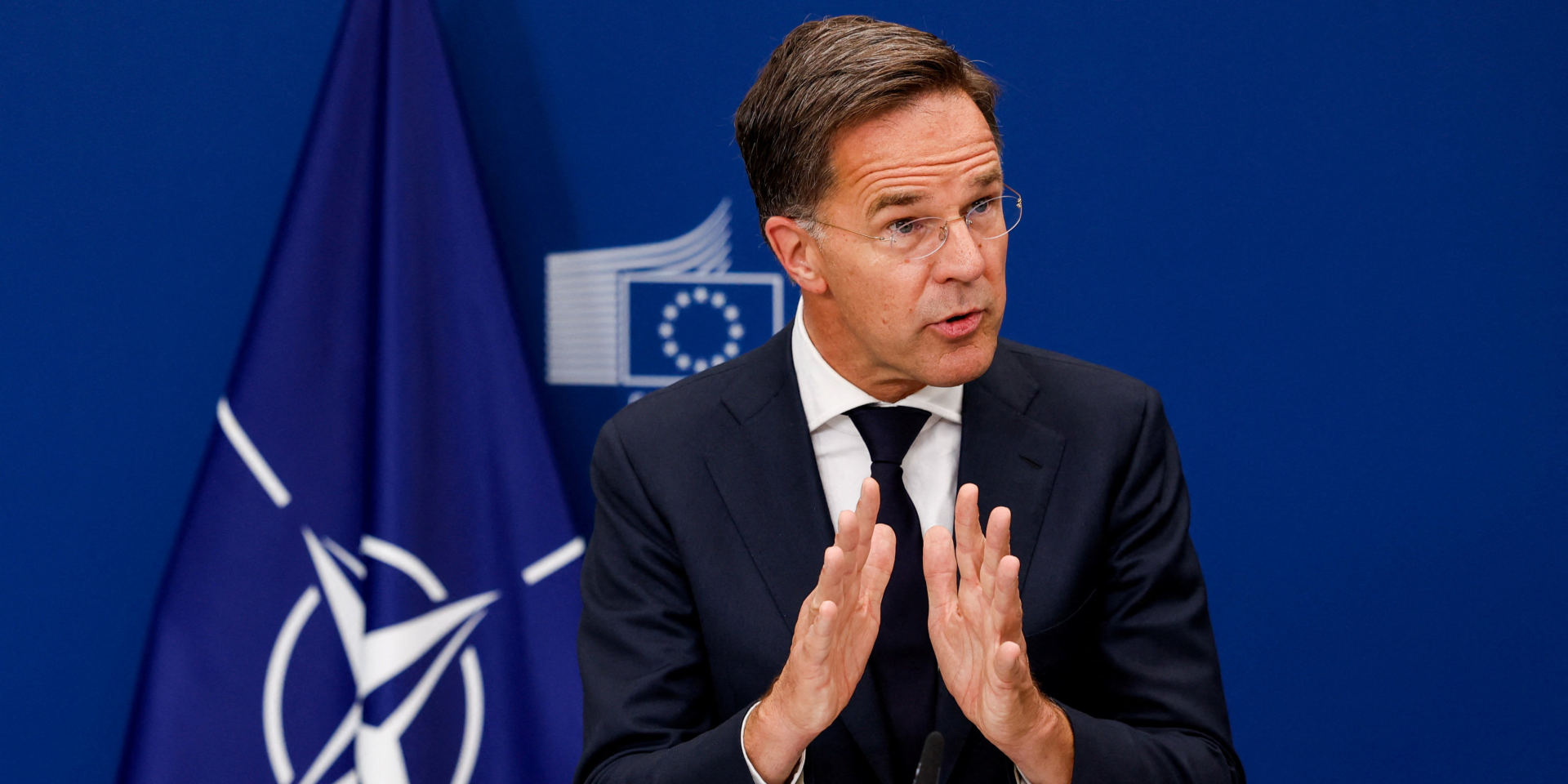 NATO General Secretary Rutte in Brussels (Photo: REUTERS/Geert Vanden Wijngaert)