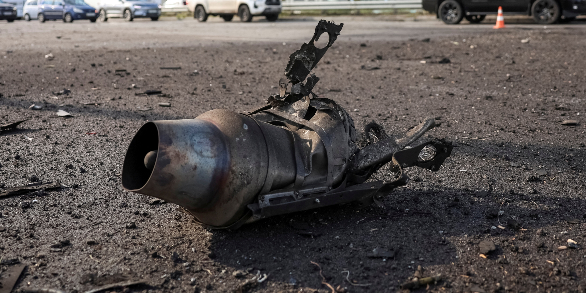 Обломки российского дрона после удара по&nbsp;Киеву 15&nbsp;сентября (Фото: REUTERS/Anatolii Stepanov)