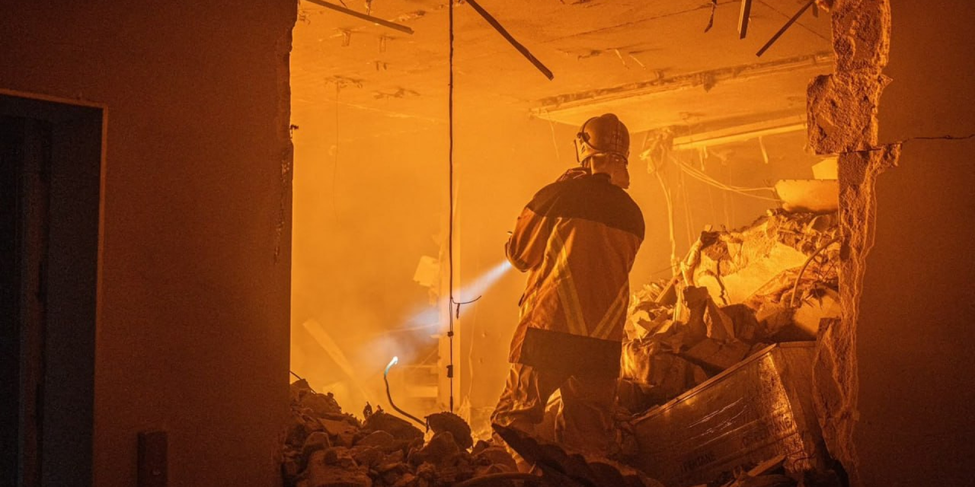 A fire caused by a Russian attack overnight into September 17 (Photo: State Emergency Service of Odesa Oblast / Telegram)