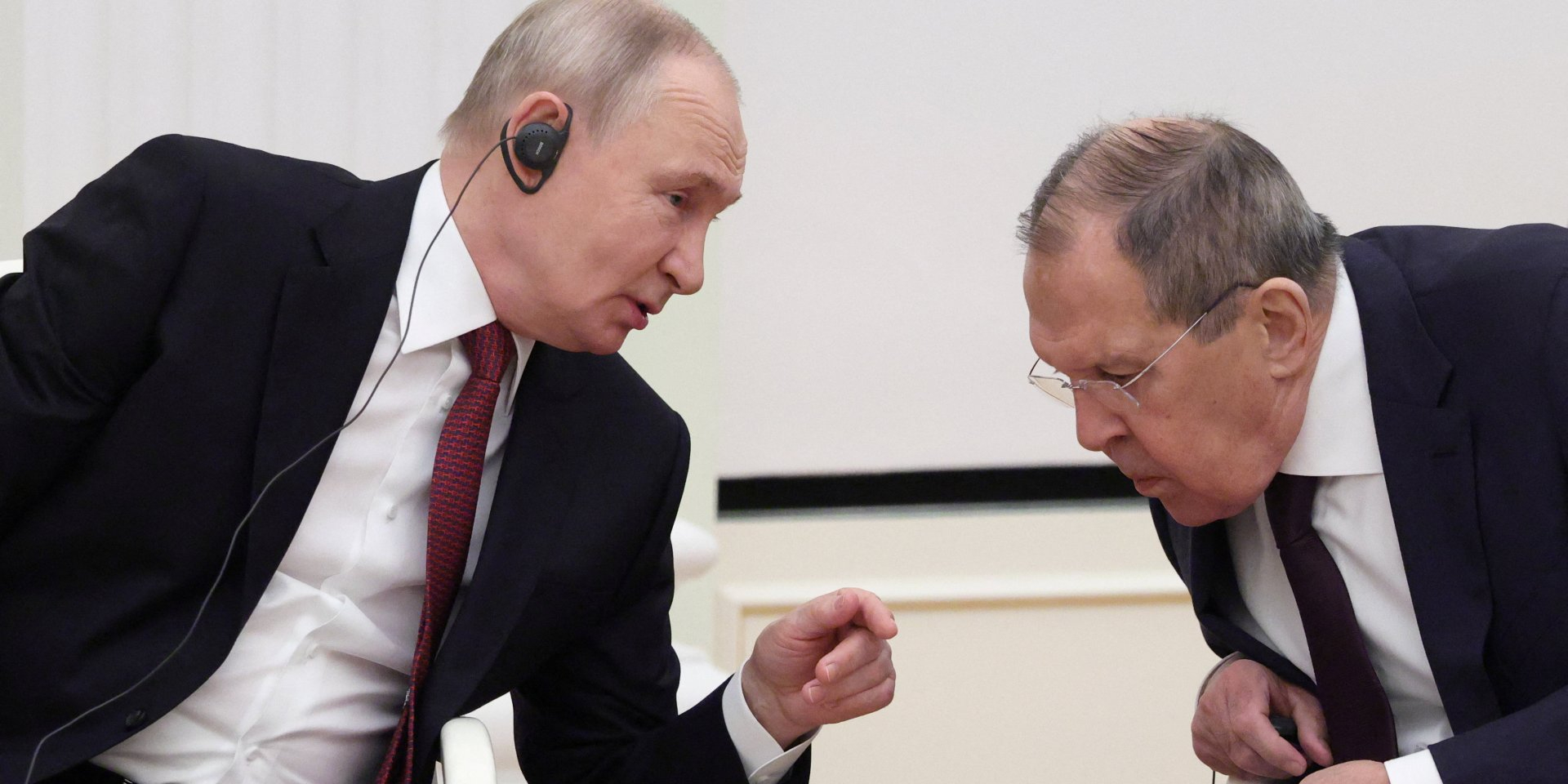 Russian dictator Vladimir Putin and Foreign Minister Sergey Lavrov, Jan. 22, 2026 (Photo: REUTERS/Ramil Sitdikov/Pool)