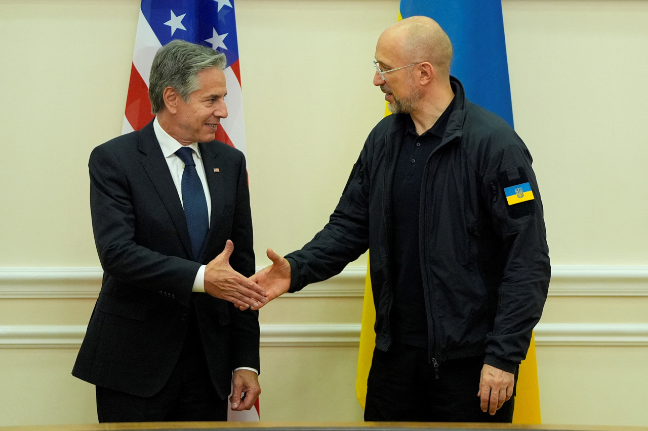 U.S. Secretary of State Antony Blinken recently met in Kyiv with Ukrainian Prime Minister Denys Shmyhal (Фото: Reuters)