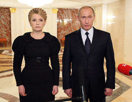 Тимошенко і Путін після газових перемовин в січні 2009 року (Фото: kremlin.ru)