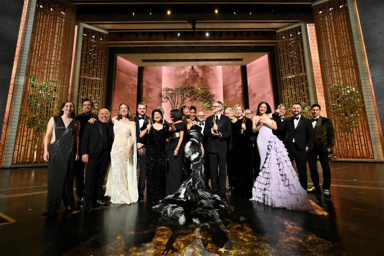 Команда фильма Одна битва за другой (Фото: Richard Harbaugh/The Academy/Handout via REUTERS)