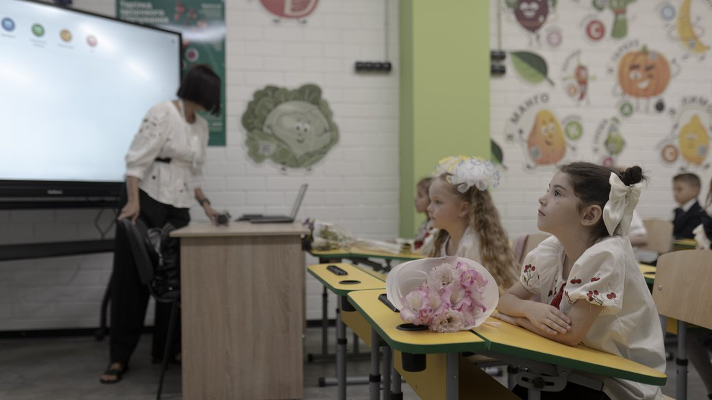 Underground school in Nemyshlyanskyi district of Kharkiv (Фото: Public Kharkiv/Mykyta Kuznetsov)